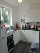 Kitchen at self-catering apartment in Weymouth